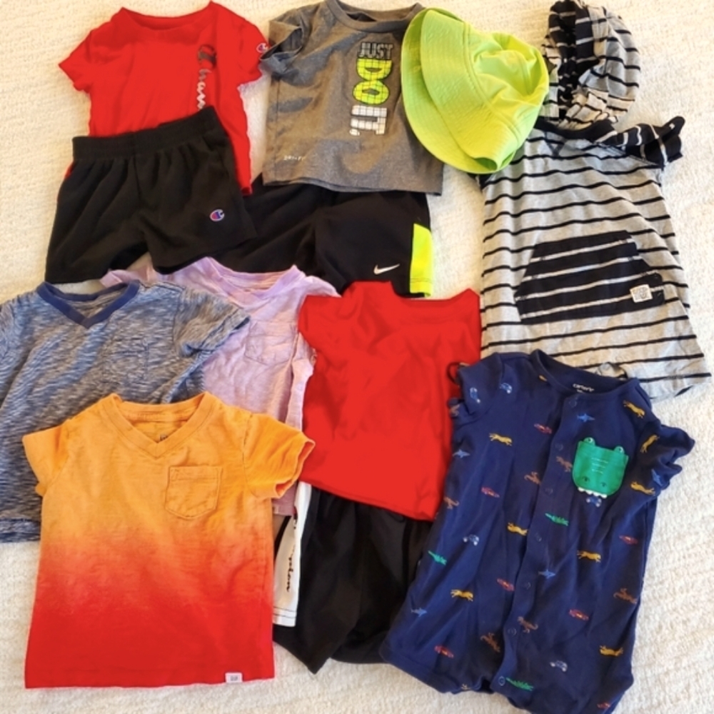 Boys Bundle of 12 pieces for summer. 18 months